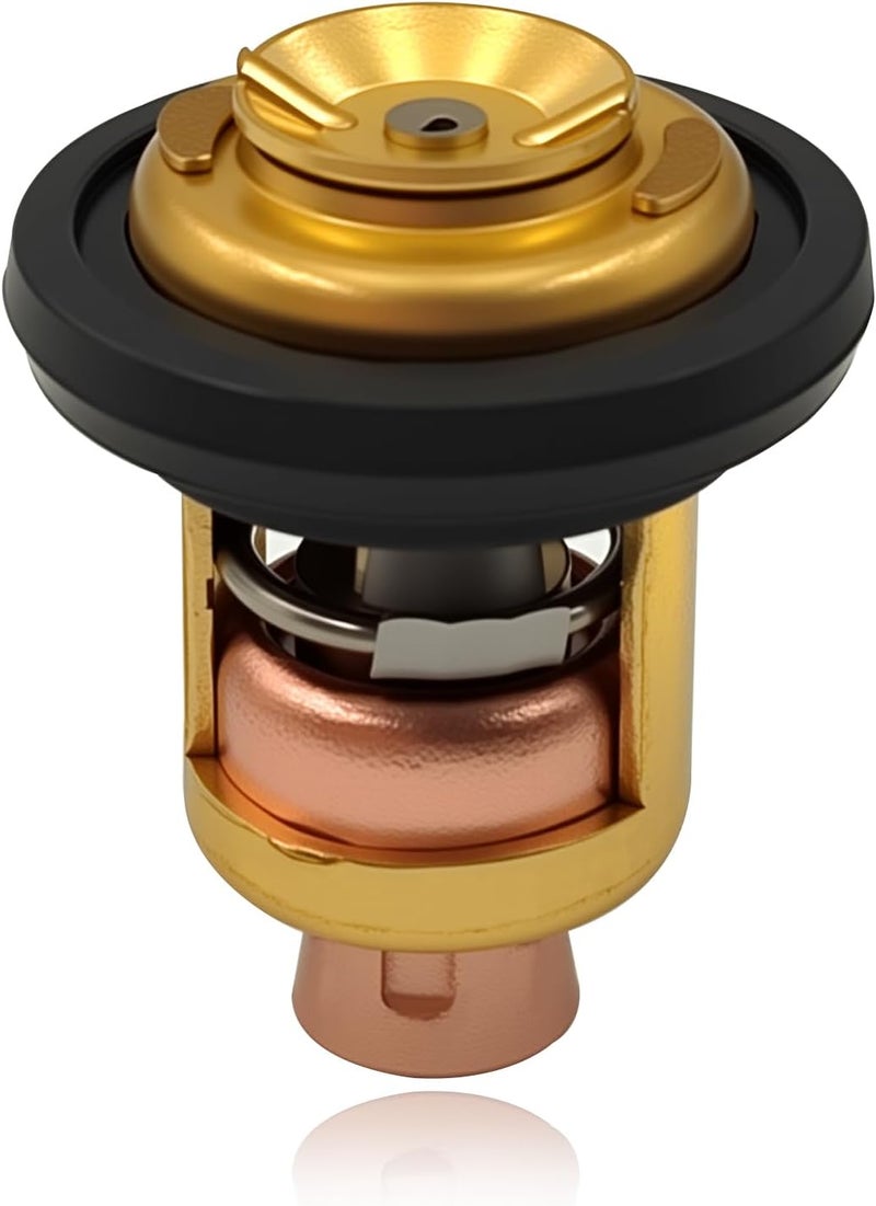 FOXSTAR 6E5-12411 Outboard Motors Engine Thermostat, Coolant Thermostat, Fit for Yamaha 2-Stroke 3HP 15HP 25HP 30HP 40HP - 250HP, Replace 6E5-12411-10-00 / 6E5-12411-20-00 / 6E5-12411-30-00 - Image 1